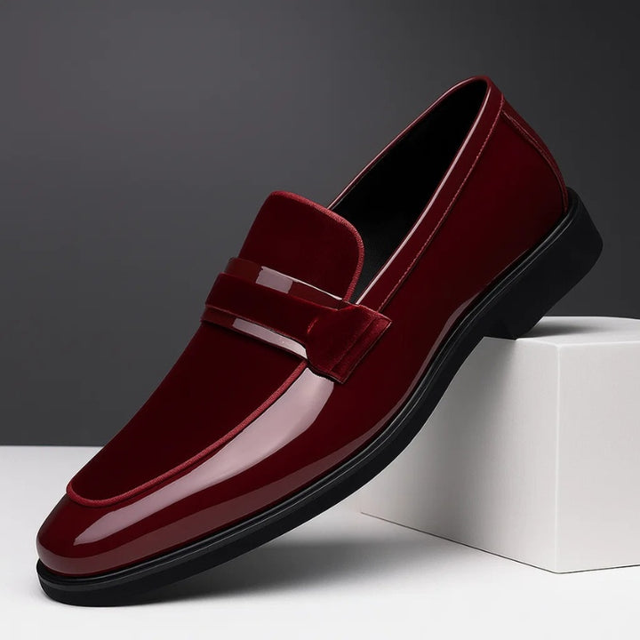 Niels | Penny Loafers Heren Lak Suède