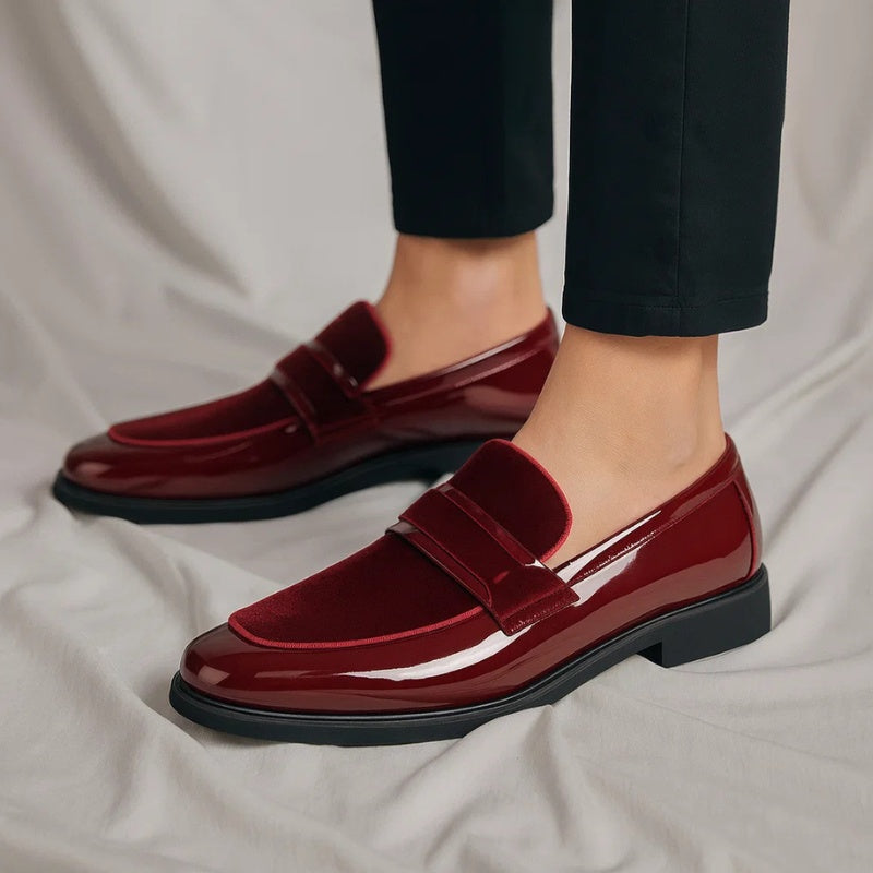 Niels | Penny Loafers Heren Lak Suède