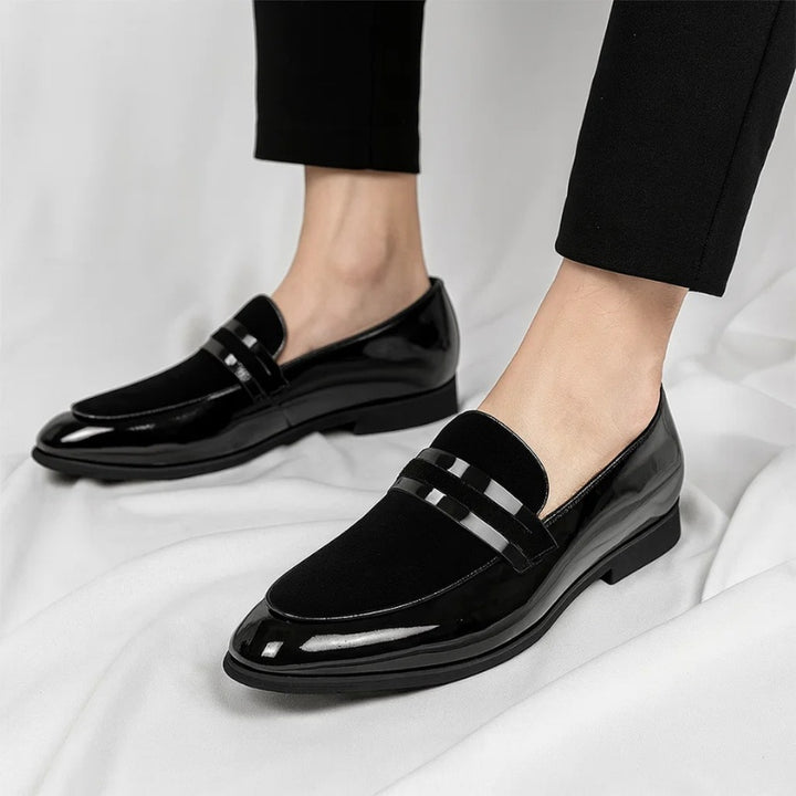 Niels | Penny Loafers Heren Lak Suède