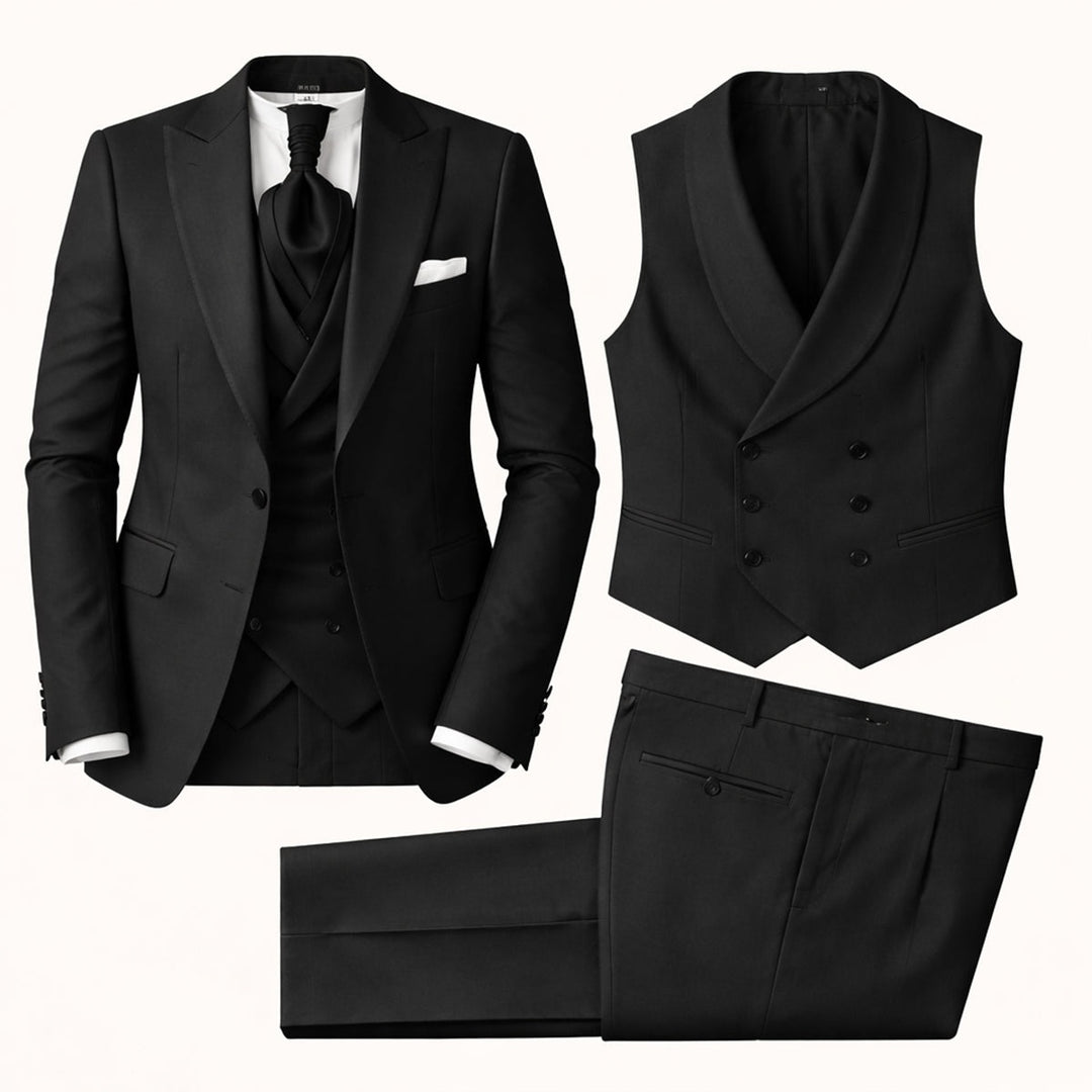 Niels | Slim Fit Pak Heren 3-delig met Gilet