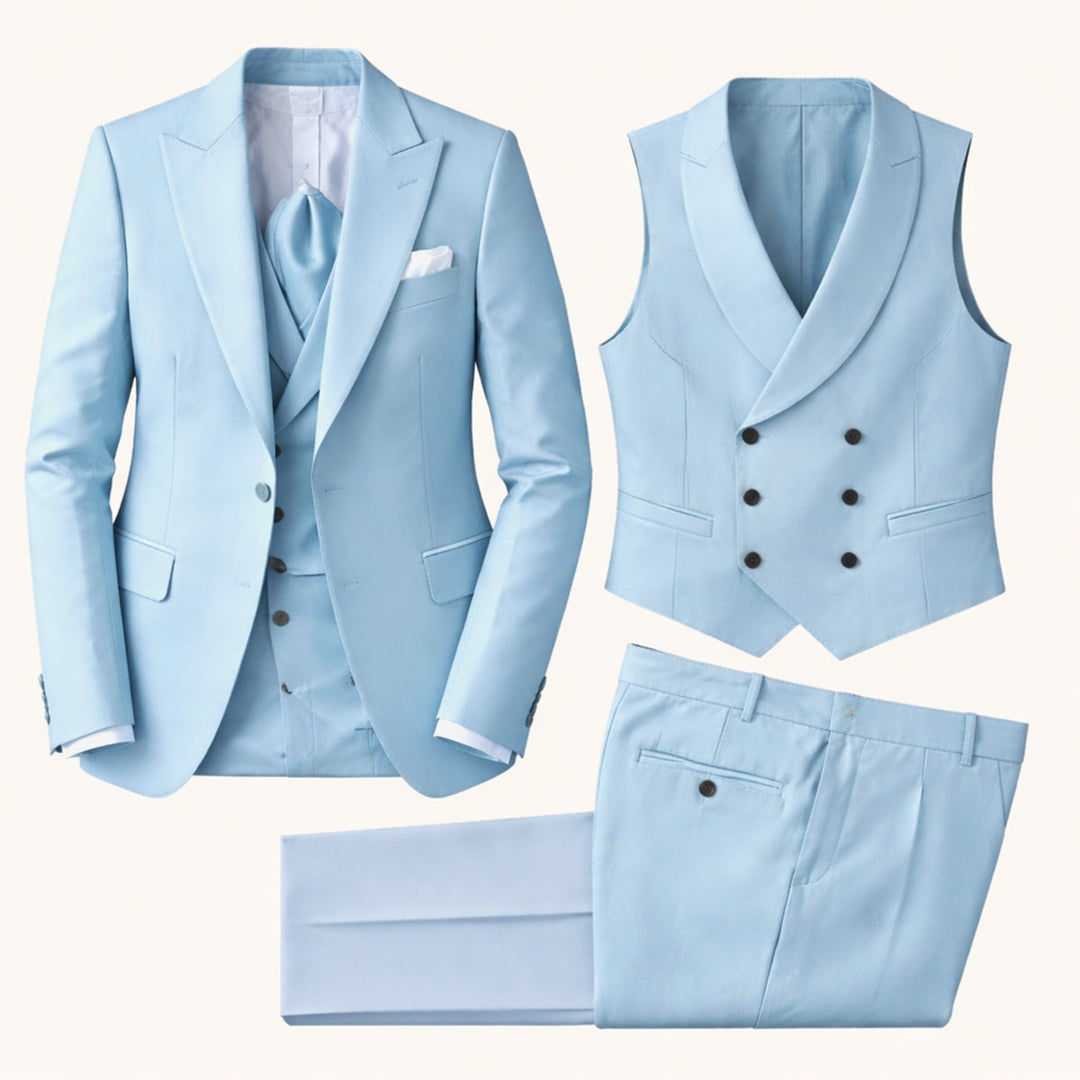 Niels | Slim Fit Pak Heren 3-delig met Gilet