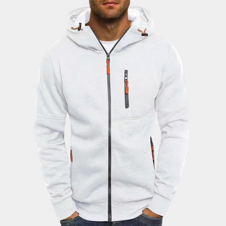 Niels | Zip Hoodie Heren met Capuchon Fleece