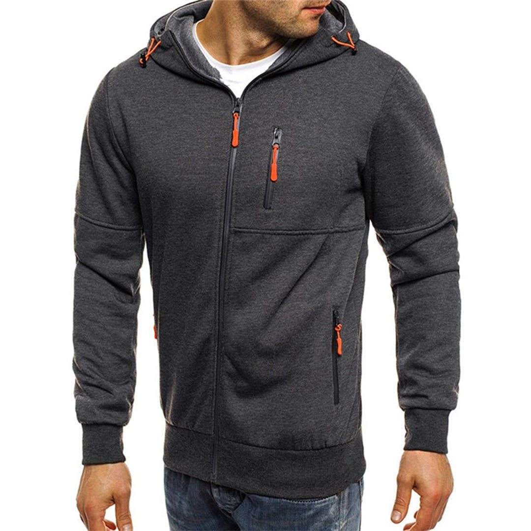 Niels | Zip Hoodie Heren met Capuchon Fleece