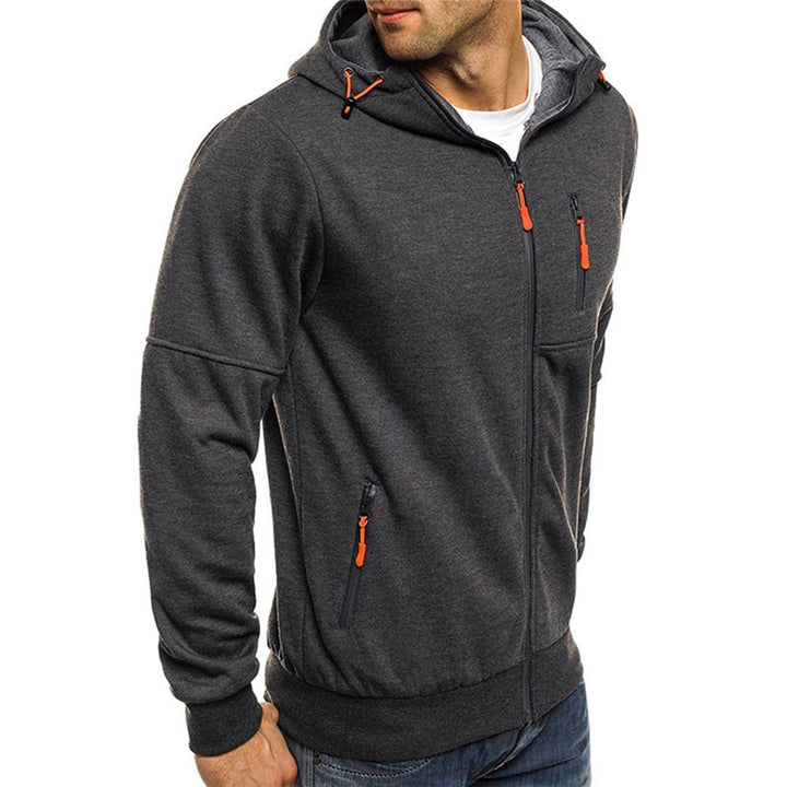 Niels | Zip Hoodie Heren met Capuchon Fleece