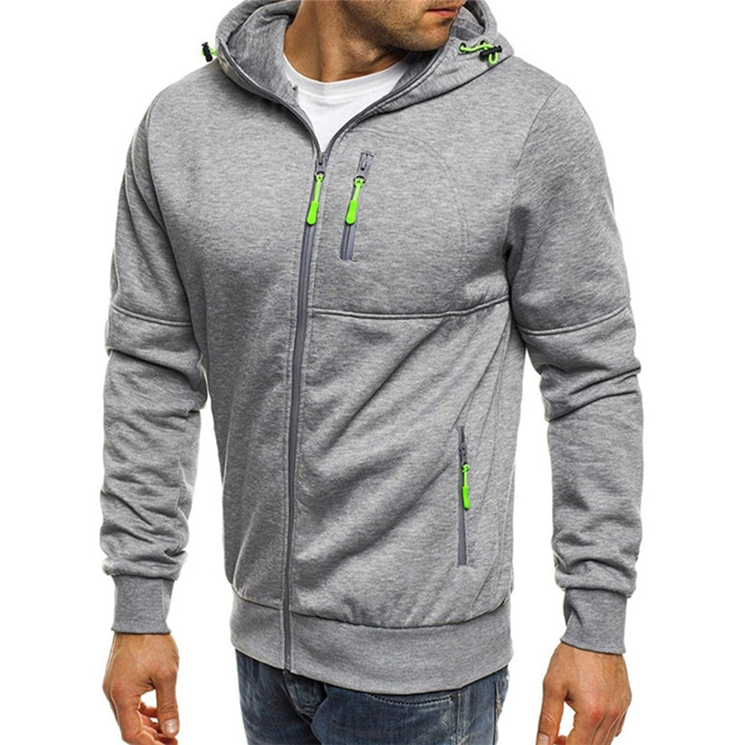 Niels | Zip Hoodie Heren met Capuchon Fleece