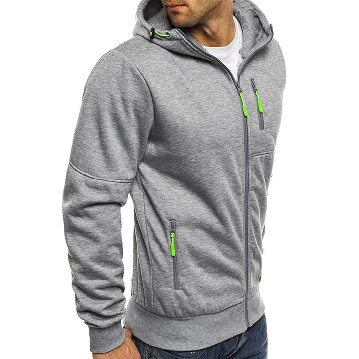 Niels | Zip Hoodie Heren met Capuchon Fleece