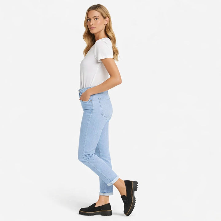 Noor | Penny Loafers Dames Suède Look Plateauzool