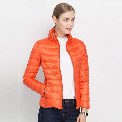 Noor | Women's Lightweight Puffer Jacket Down Jacket Stand Collar