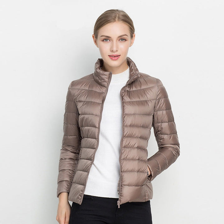 Noor | Women's Lightweight Puffer Jacket Down Jacket Stand Collar