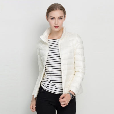 Noor | Women's Lightweight Puffer Jacket Down Jacket Stand Collar