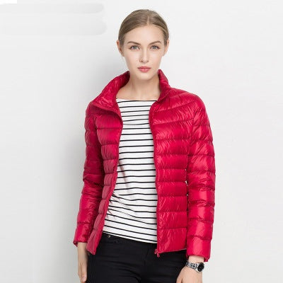 Noor | Women's Lightweight Puffer Jacket Down Jacket Stand Collar