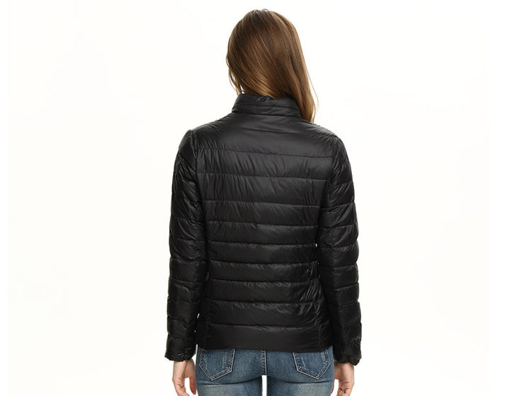 Noor | Women's Lightweight Puffer Jacket Down Jacket Stand Collar