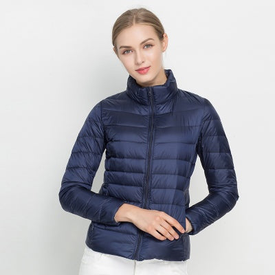 Noor | Women's Lightweight Puffer Jacket Down Jacket Stand Collar