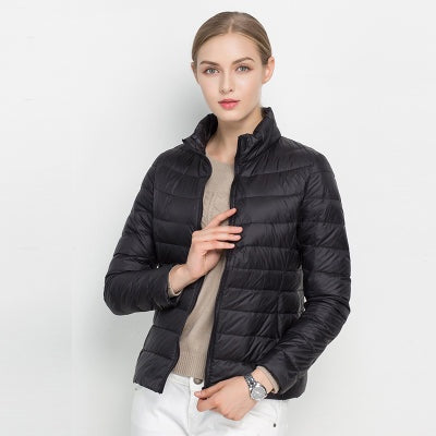 Noor | Women's Lightweight Puffer Jacket Down Jacket Stand Collar