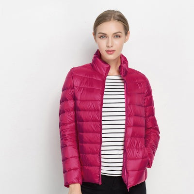Noor | Women's Lightweight Puffer Jacket Down Jacket Stand Collar