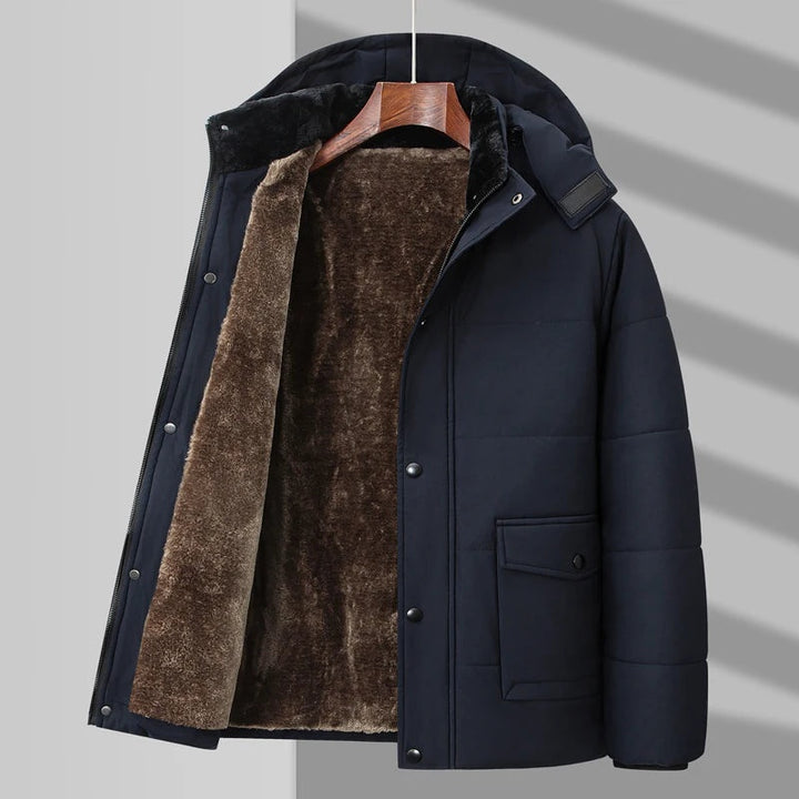 Orson | Men's Faux Fur Lined Parka Puffer Jacket with Hood