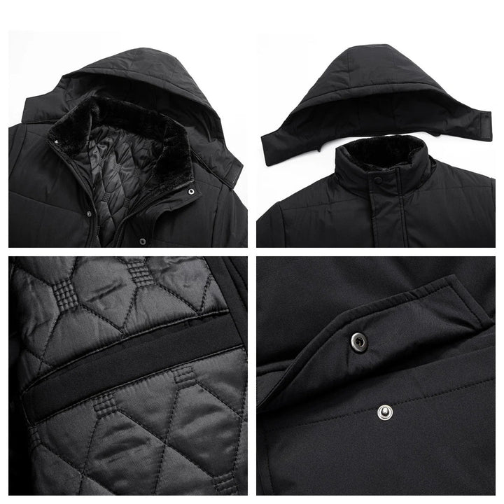 Orson | Men's Faux Fur Lined Parka Puffer Jacket with Hood