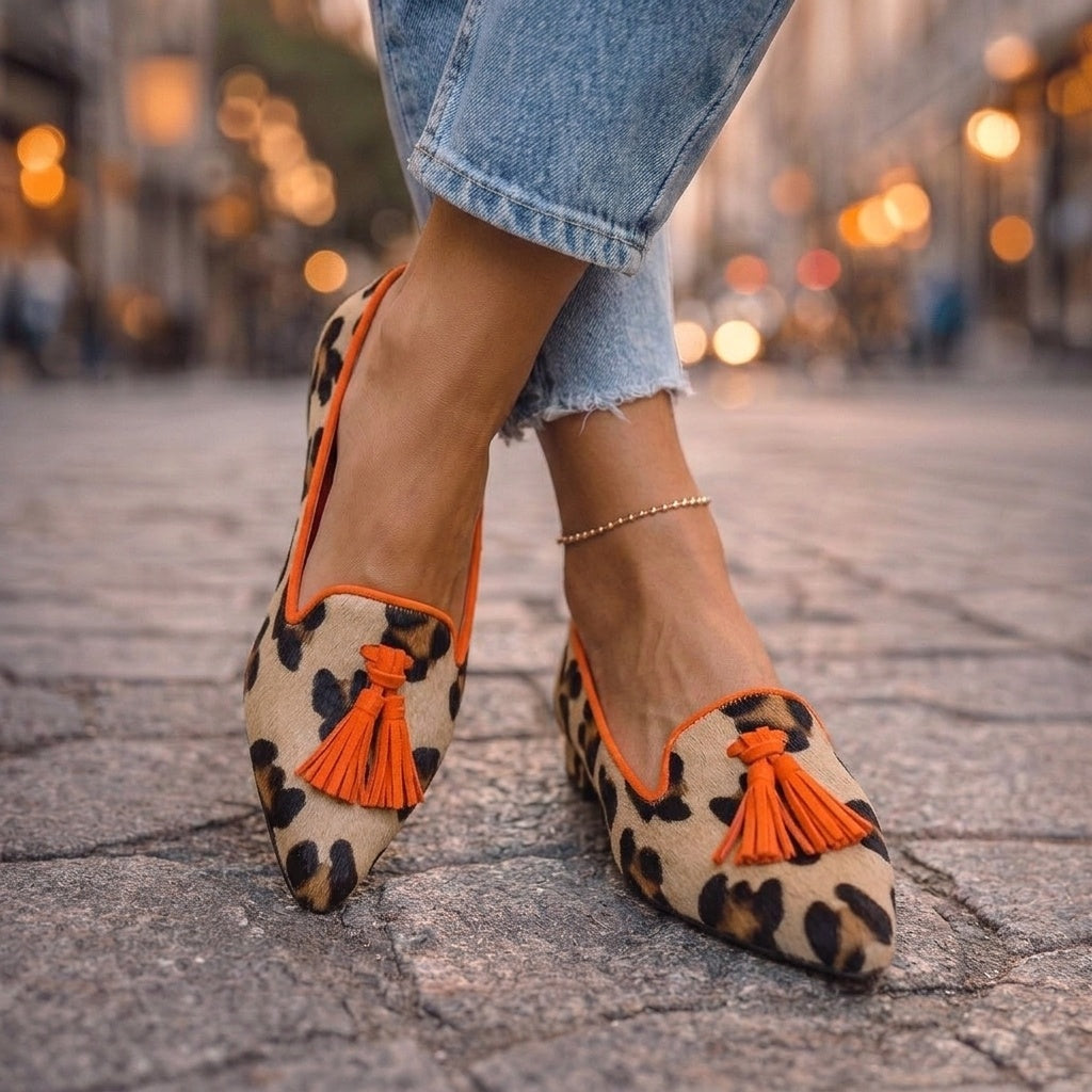 Ottilie | Women's Loafers Pointed Toe Flats with Tassels