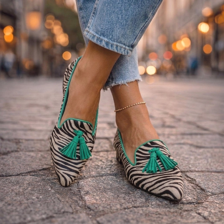 Ottilie | Women's Loafers Pointed Toe Flats with Tassels