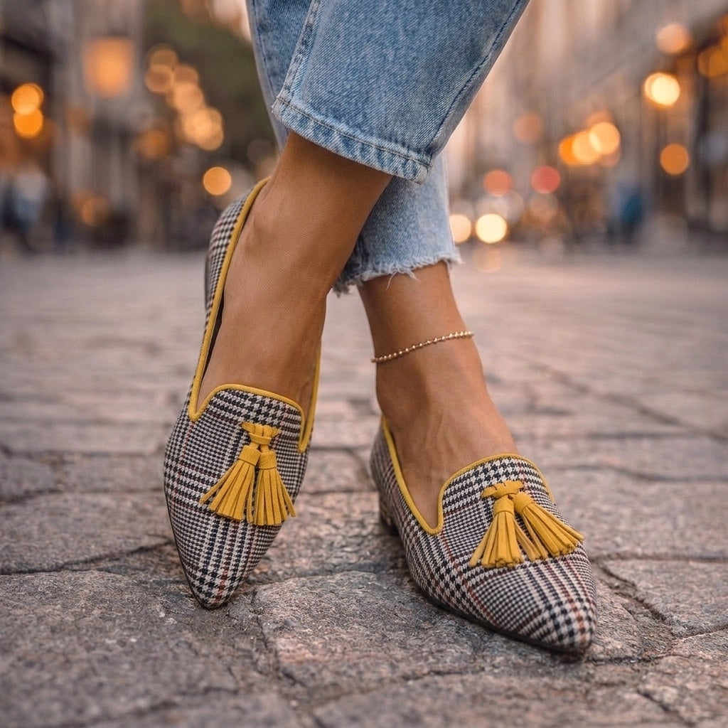 Ottilie | Women's Loafers Pointed Toe Flats with Tassels