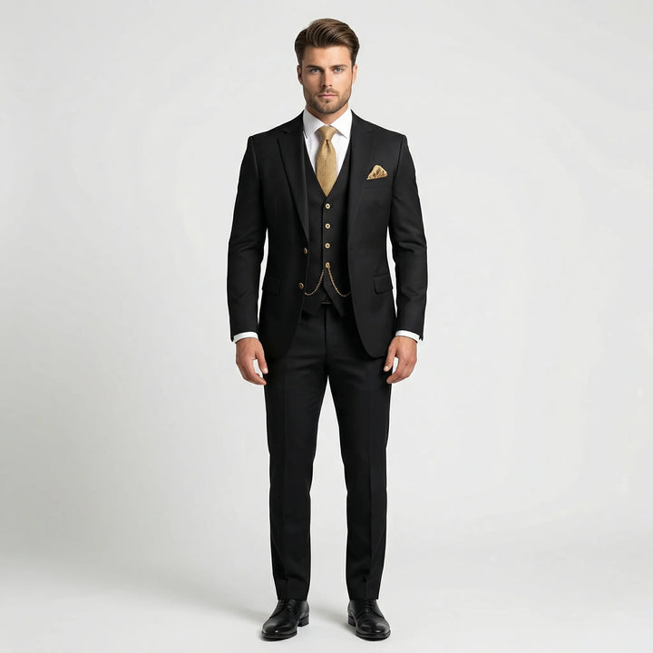 Pieter | Driedelig Slim Fit Pak Heren Colbert Gilet Broek