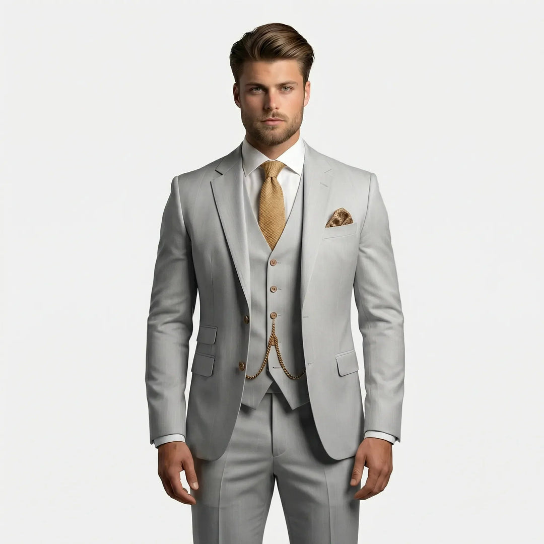 Pieter | Driedelig Slim Fit Pak Heren Colbert Gilet Broek