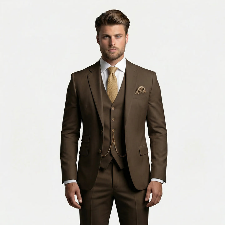 Pieter | Driedelig Slim Fit Pak Heren Colbert Gilet Broek