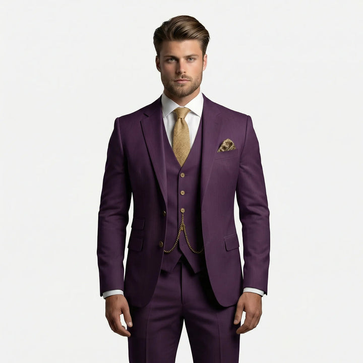 Pieter | Driedelig Slim Fit Pak Heren Colbert Gilet Broek