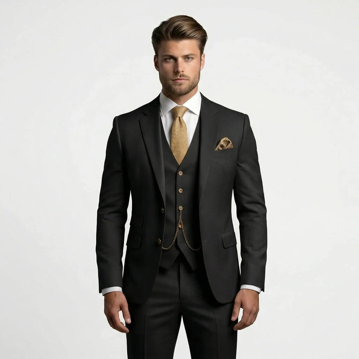 Pieter | Driedelig Slim Fit Pak Heren Colbert Gilet Broek