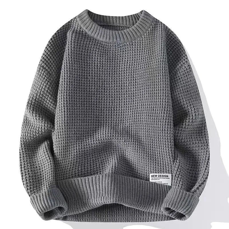 Pieter | Gebreide Trui Heren Ronde Hals Waffle Knit