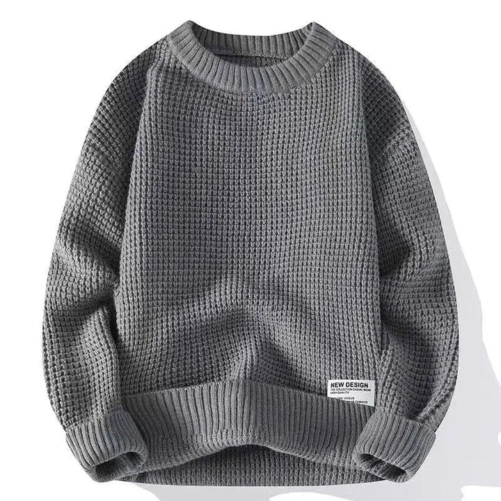 Pieter | Gebreide Trui Heren Ronde Hals Waffle Knit