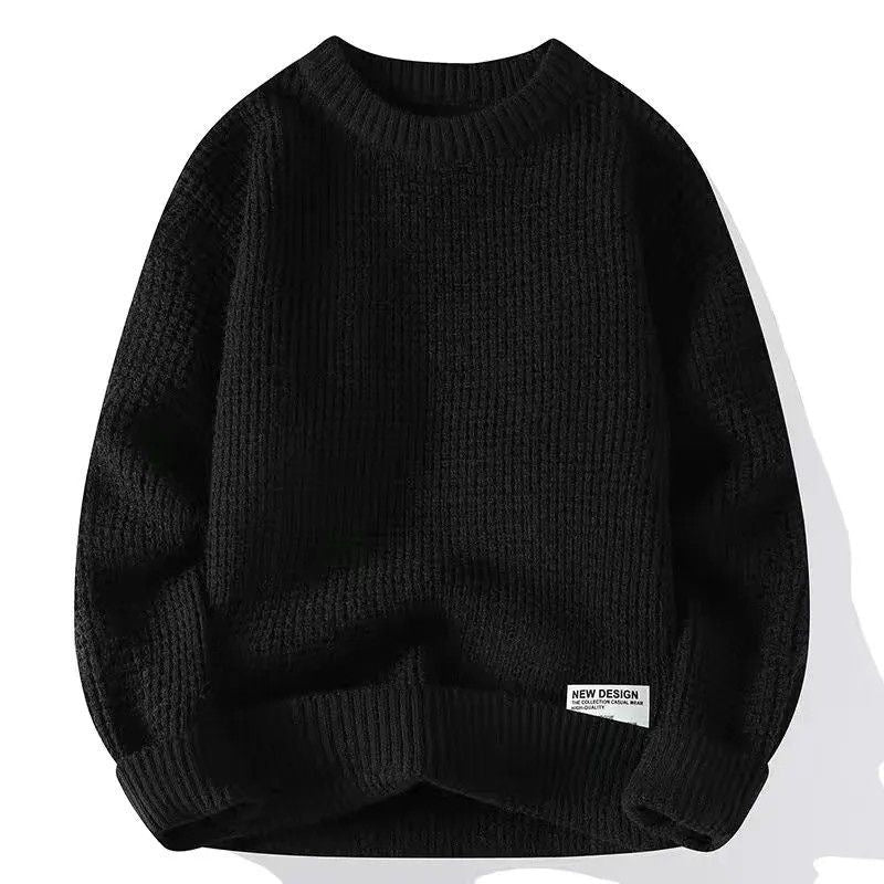 Pieter | Gebreide Trui Heren Ronde Hals Waffle Knit