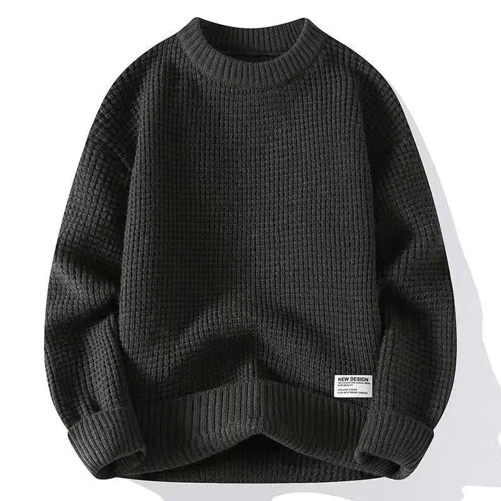 Pieter | Gebreide Trui Heren Ronde Hals Waffle Knit