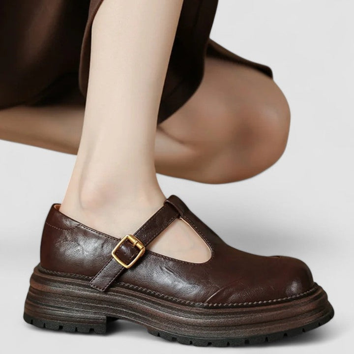 Primrose | Women's Chunky Platform Mary Jane Shoes T-Bar Strap