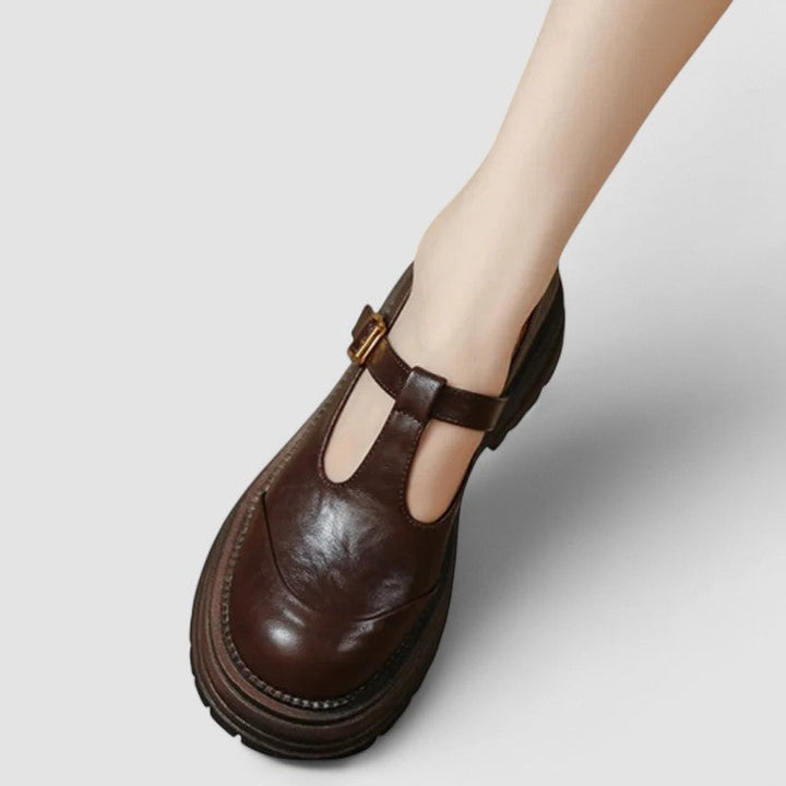 Primrose | Women's Chunky Platform Mary Jane Shoes T-Bar Strap