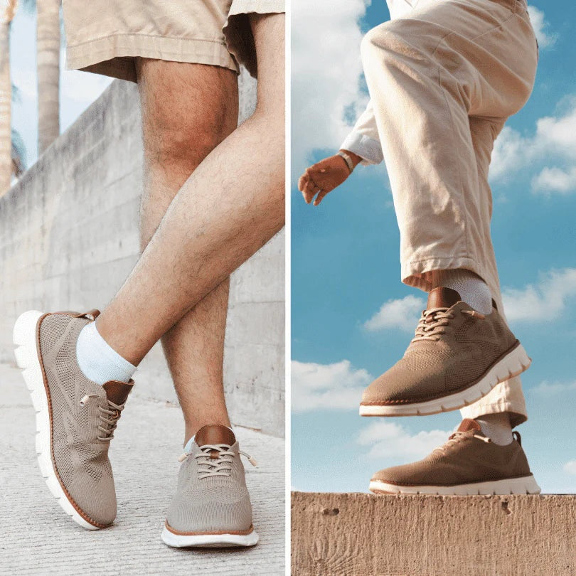 Quentin | Men's Knit Lace-Up Shoes Casual Footwear