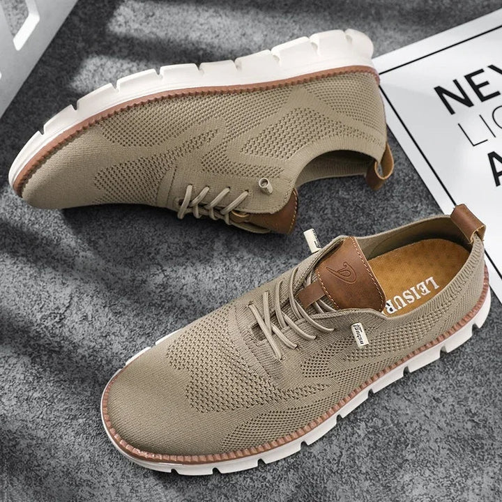 Quentin | Men's Knit Lace-Up Shoes Casual Footwear