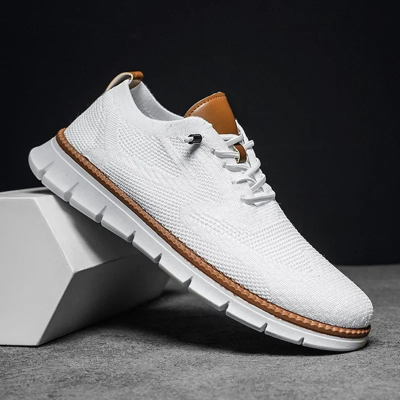 Quentin | Men's Knit Lace-Up Shoes Casual Footwear
