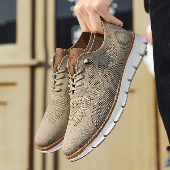 Quentin | Men's Knit Lace-Up Shoes Casual Footwear