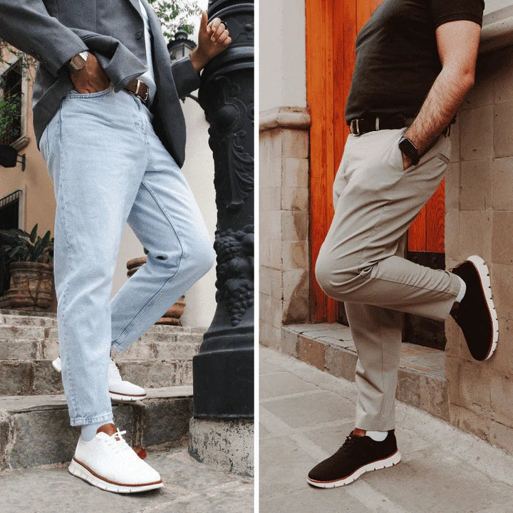 Quentin | Men's Knit Lace-Up Shoes Casual Footwear