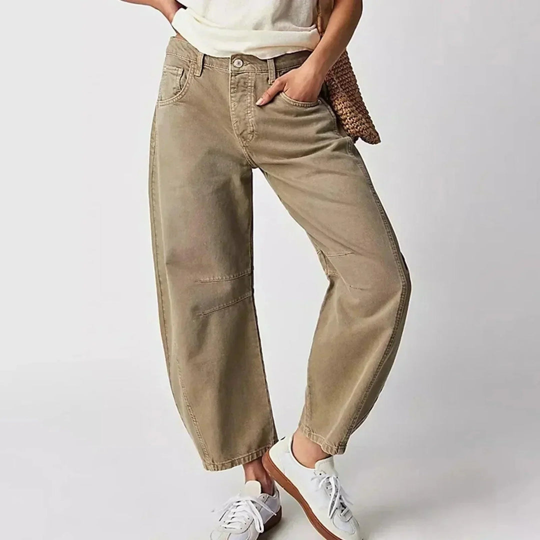 Renske | Jeans Dames Barrel Fit Hoge Taille