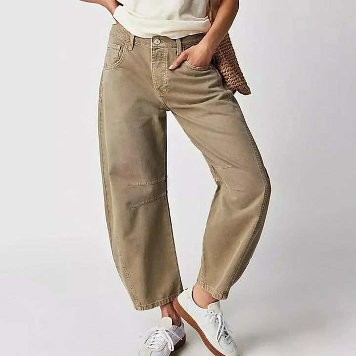 Renske | Jeans Dames Barrel Fit Hoge Taille