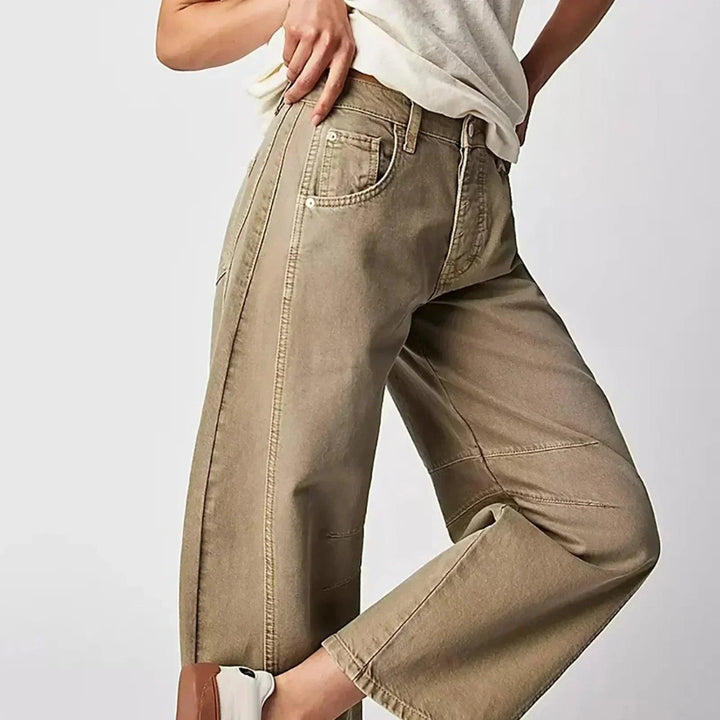 Renske | Jeans Dames Barrel Fit Hoge Taille