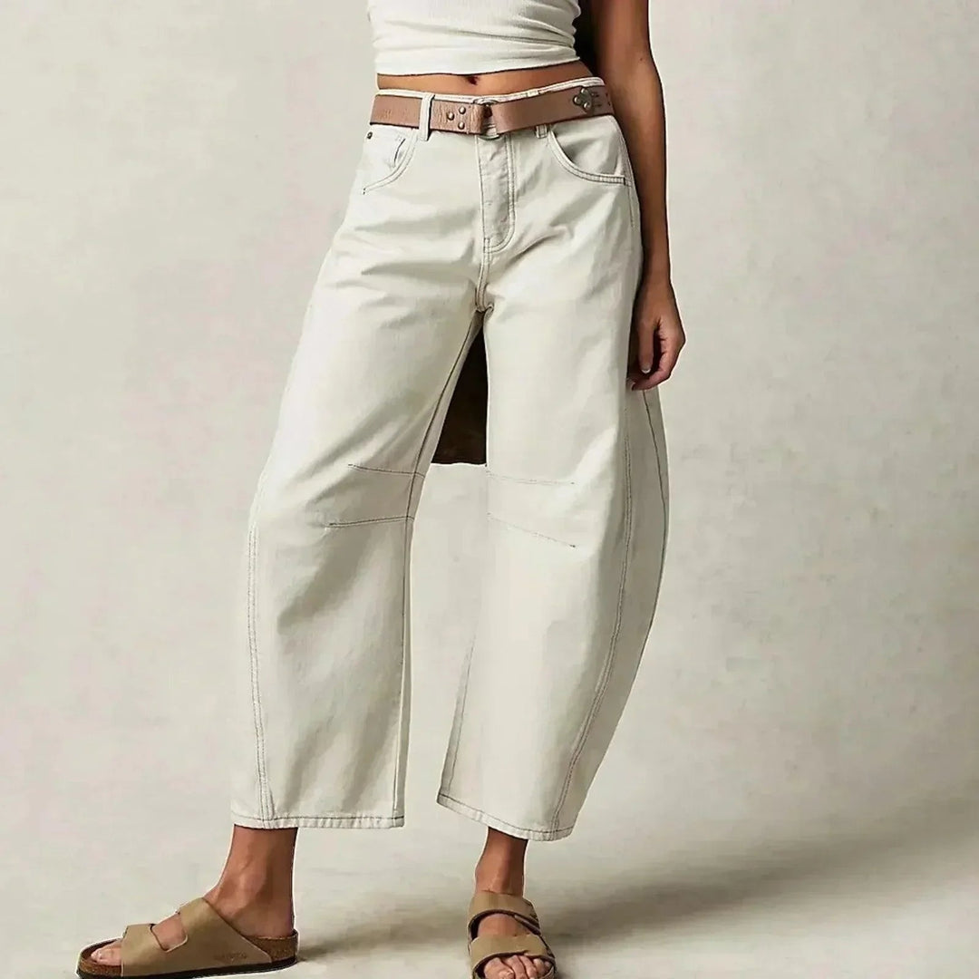 Renske | Jeans Dames Barrel Fit Hoge Taille