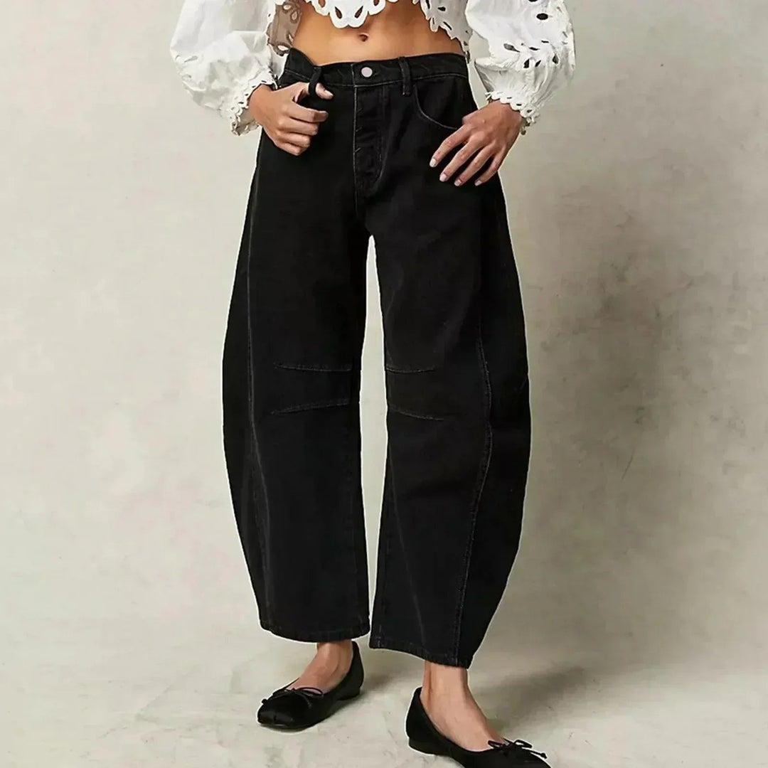 Renske | Jeans Dames Barrel Fit Hoge Taille