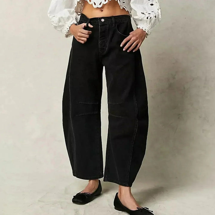 Renske | Jeans Dames Barrel Fit Hoge Taille