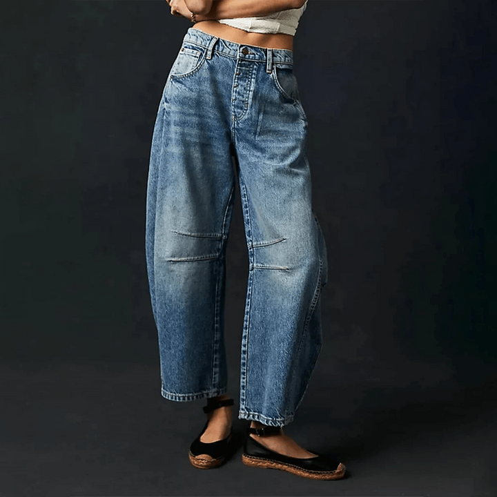 Renske | Jeans Dames Barrel Fit Hoge Taille