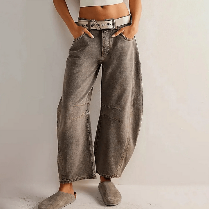 Renske | Jeans Dames Barrel Fit Hoge Taille
