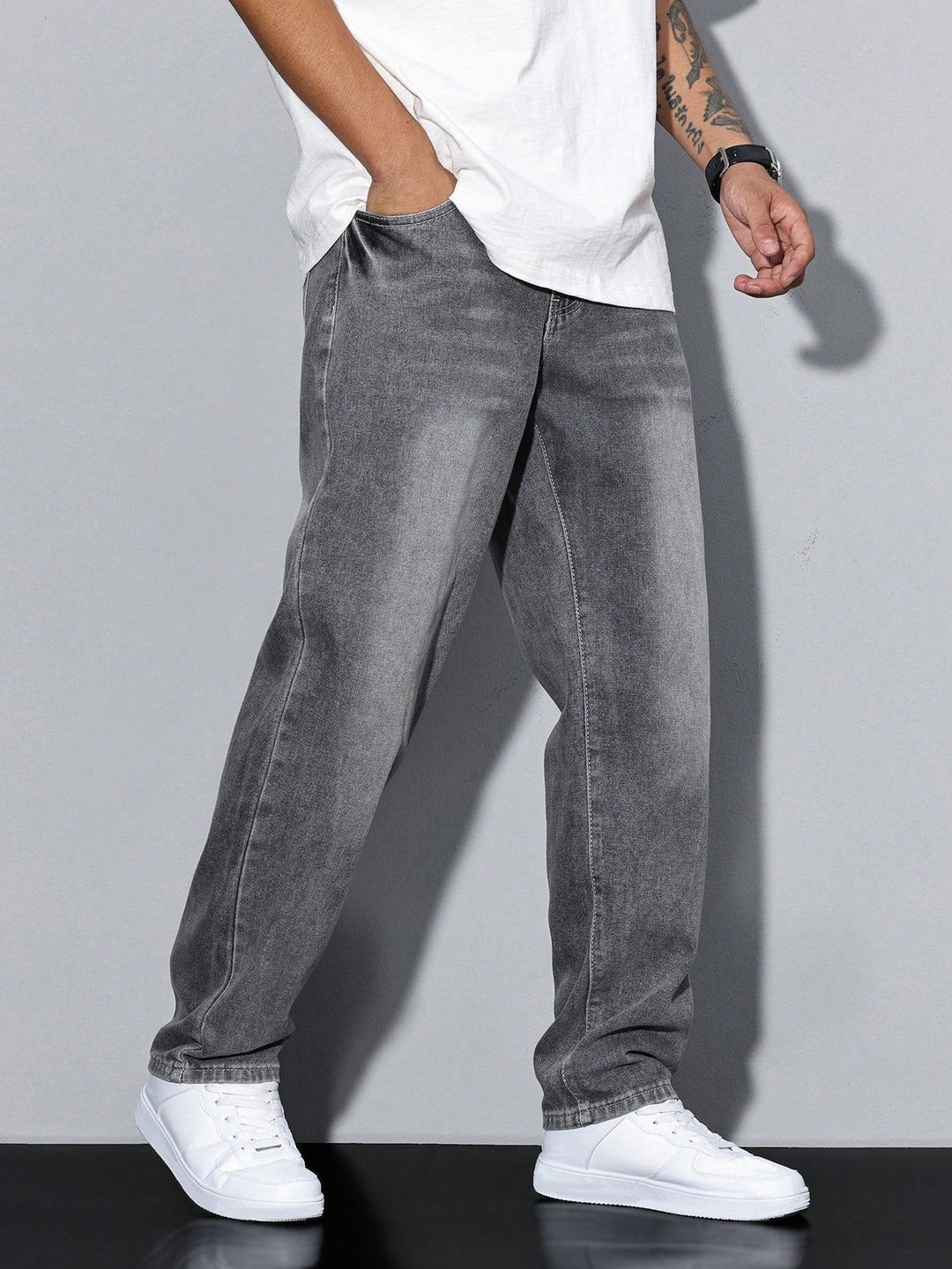 Rick | Jeans Heren Straight Fit Washed Denim