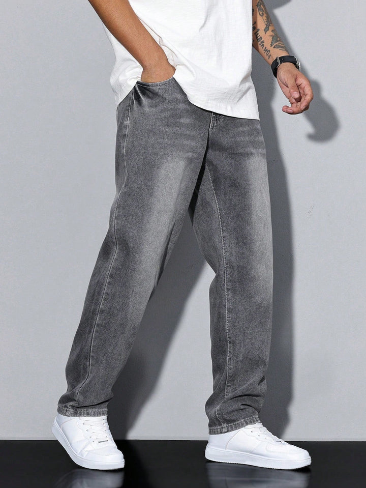 Rick | Jeans Heren Straight Fit Washed Denim